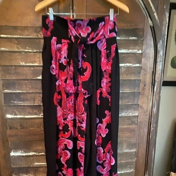 Free People Tie Waist Palazzo Pants Small - Picture 3 of 7